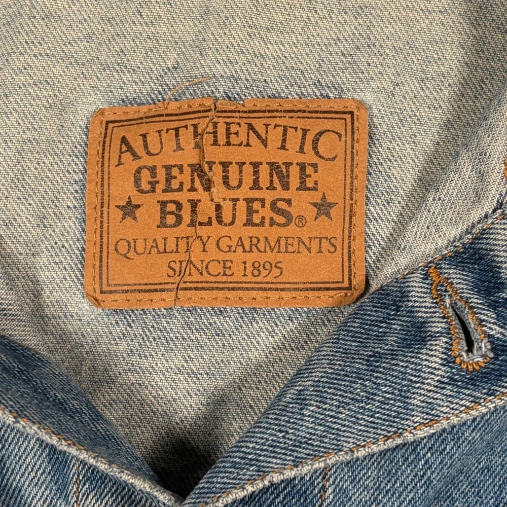 Vintage OshKosh Genuine Blues Denim Jacket Kids L 12